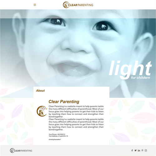 Clear Parenting Logo & Brand Guide To Appeal To Mothers Design by samsoel