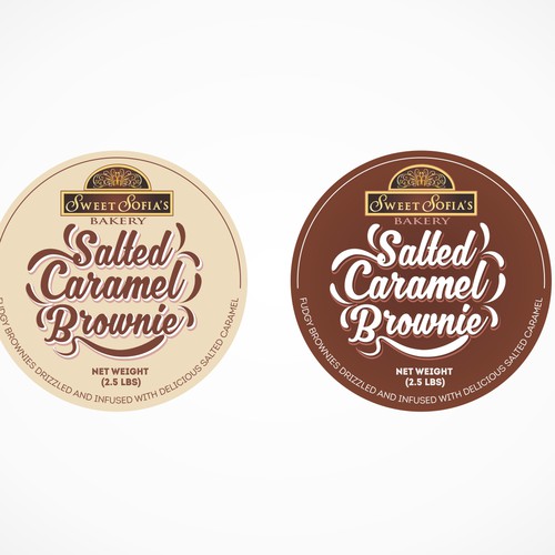 4" Round Brownie Label Product label contest