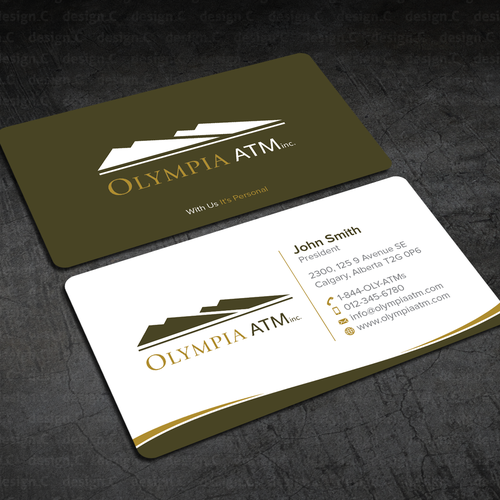 ATM company in Canada growing fast needs fresh business card design