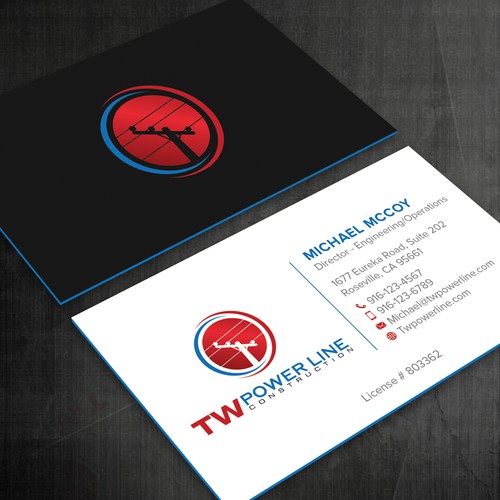 Business Card for a high voltage company Design by Felix SH