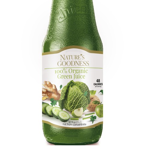 Organic Green Juice Design Design by helloworld,again