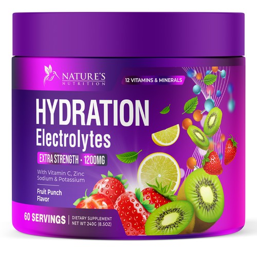 Hydration Electrolytes Design Needed for Nature's Nutrition Design by UnderTheSea™
