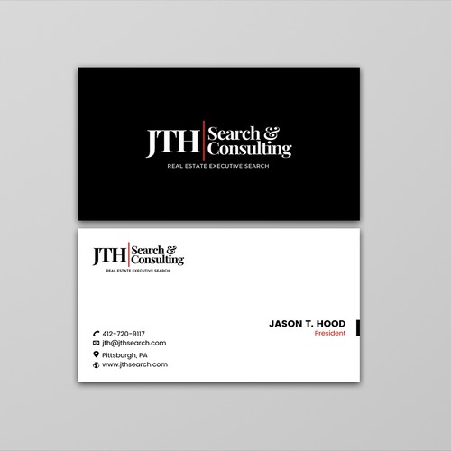 Business Card Design for Executive Search Firm Design by ™SF_Design™