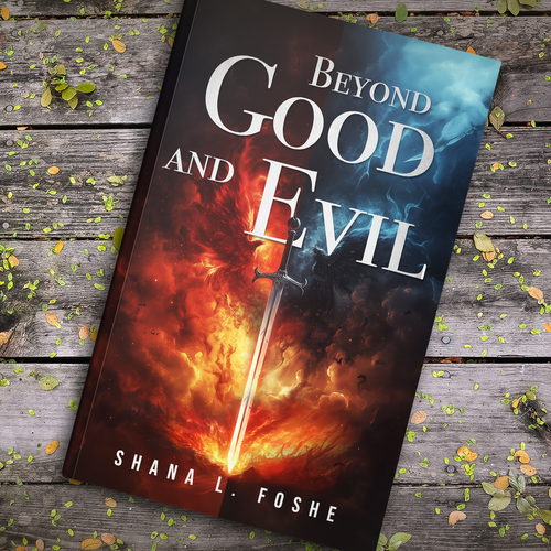 Book Cover Design Contest for Beyond Good and Evil, a sequel to a debut novel. Design by H-Izz Design