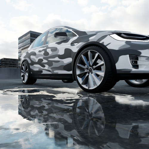 Tesla Model X Design by TANSA ART