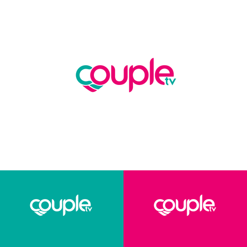 Couple.tv - Dating game show logo. Fun and entertaining. Ontwerp door Sufiyanbeyg™