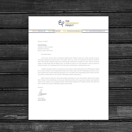 Clean, simple note design, The Endowment Project Design by fastdesign86