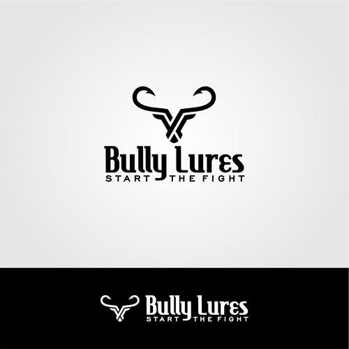 When Bulls and Lures Collide Logo Design-ontwerp door VX_Arts