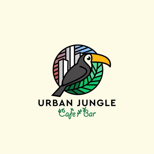 Logo for "Urban Jungle - Bar" - a jungle themed, modern and innovative restaurant Design by Byte&Pixel