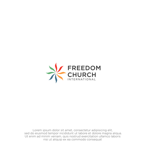 Freedom Church Logo Design Design by F4 491 LE