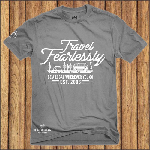 Shirt design for travel company! Ontwerp door kenzi'22