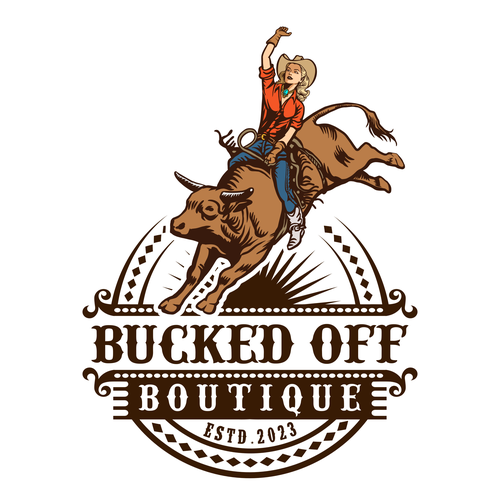 Western logo for a high end western Boutique Design by Rziko1