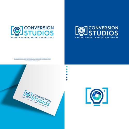 logo design for "conversion studios" photography studio Design by Direwolf Design