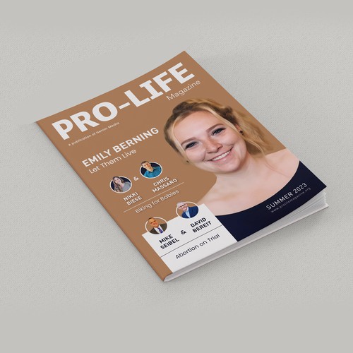 Magazine Cover for Pro-Life Non-Profit Réalisé par Giosanio