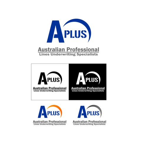 logo for APlus (Australian Professional Lines Underwriting SpecialistsP Design by Escha