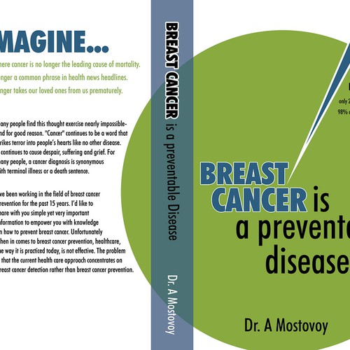 Create a catchy book cover for Breast Cancer Is A Preventable Disease Design by freshvision