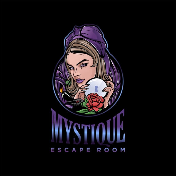simple logo designs mystigue escape room