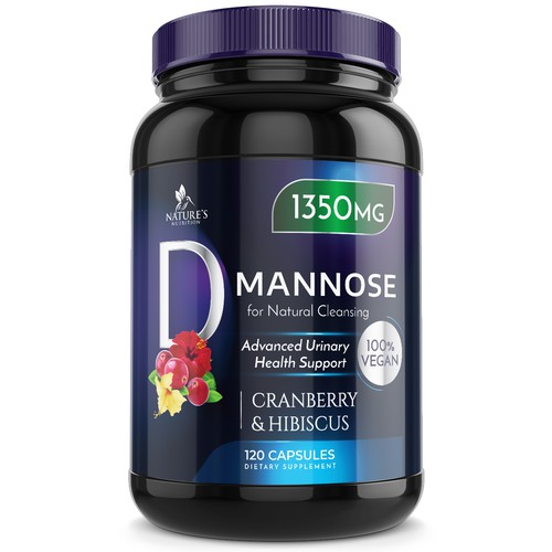 Colorful D-Mannose Design Needed for Nature's Nutrition Design by Wfemme