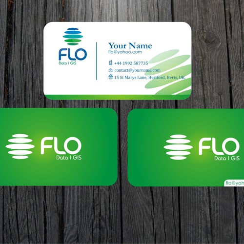 Business card design for Flo Data and GIS Réalisé par dalang