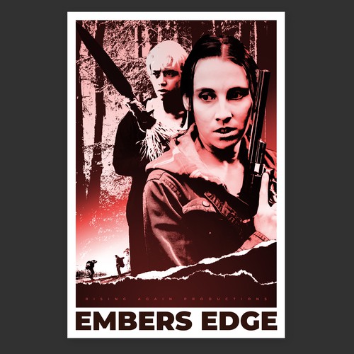 EMBERS EDGE - Captivating Movie Poster for our Thriller / Suspense / Drama Design by Patricia Hunt