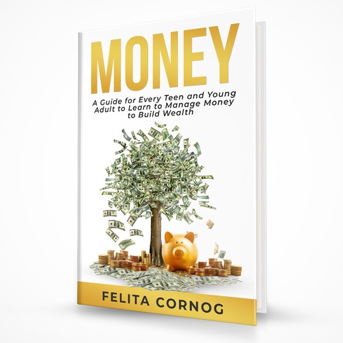 Bookcover about money mangement to appeal to teenagers and young adults Design by Philip4:13