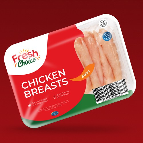 Packaging design for our chicken. Design by Eugenia Lipkova