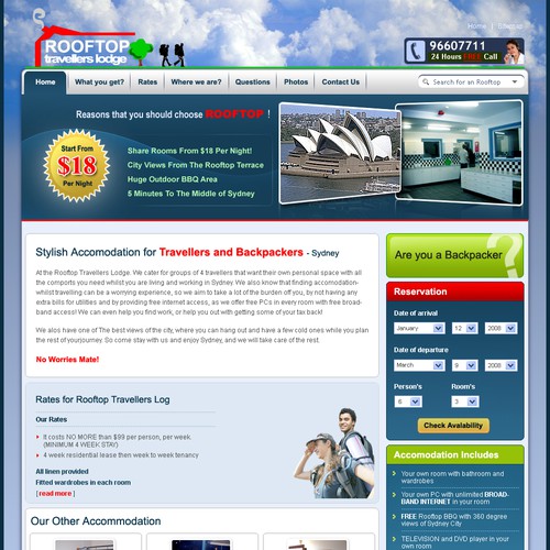 Backpacker website needs a fresh look Design by Ananya Roy