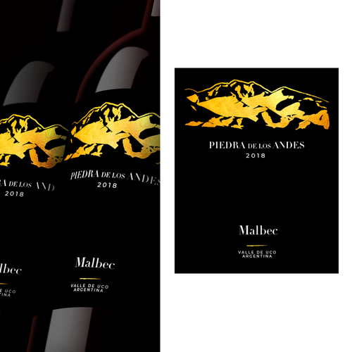 Malbec Wine Label for an Argentinian Winery Design by Phil Anderson®