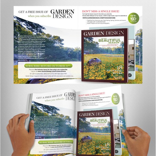 Create a two-page spread ad for consumer magazine Design by harles .