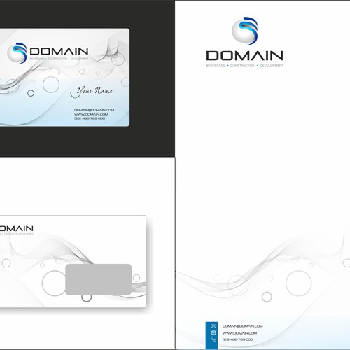 Create the next logo and business card for Domain Réalisé par Lalunagraph