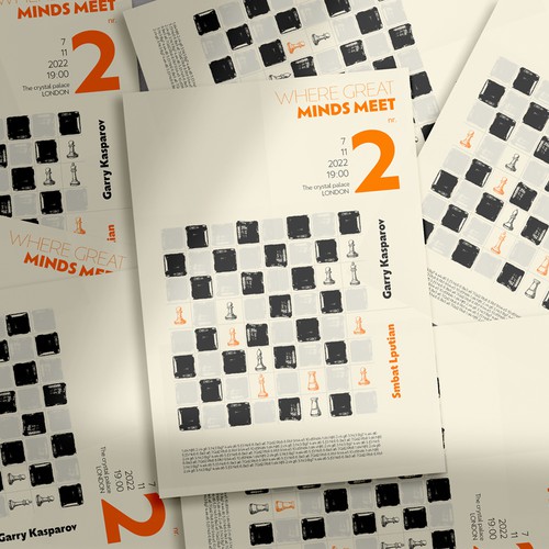 Chess poster theme Design by Halime