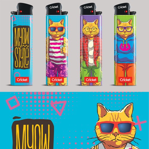 Create illustrations for a limited collection of Cricket Lighters (Multiple Winners) Design by zlup.