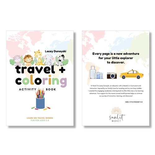 Design title and subtitle for coloring book Design by AvaRosa