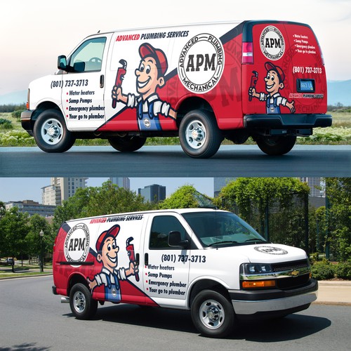 Looking for an eye catching Plumber van wrap Design by Nadun Prabodana