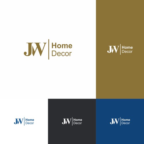 JW Home Decor Logo Design by ZellindStudio