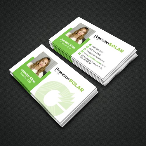 Solar Business Cards Design by Naim Uddin