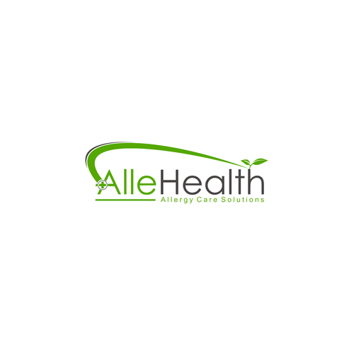 Create a logo for a new allergy company called AlleHealth Design by endang susiloningsih