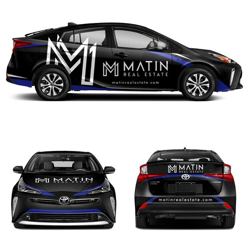 Luxury Real Estate Firm Prius Wrap Design by adelea