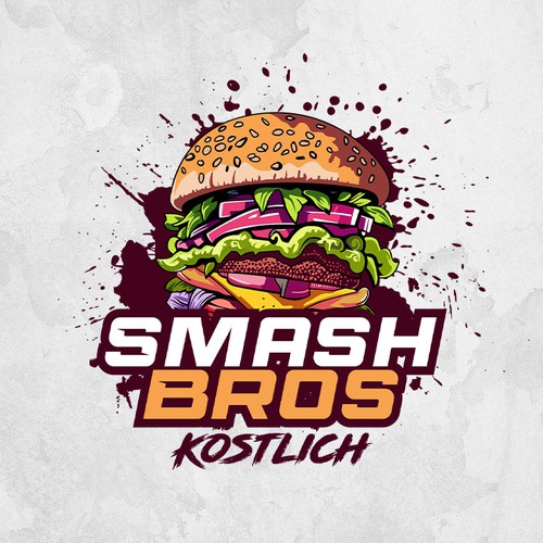 Wir möchten ein Logo mit Wiedererkennungswert für unser Burgerrestaurant Smash Bros Design by ✅archerwarrior™