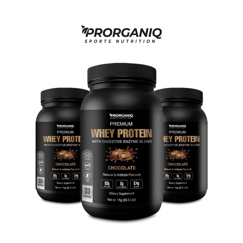 Design Need A Premium Label Design for Whey Protein Supplement di creationMB