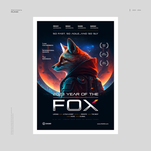 Life360 2023 Year of the Fox Poster Design by FF3