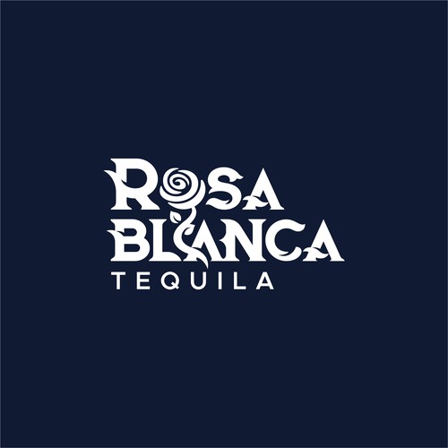 Tequila! A brand a logo that is made with LOVE for a new Tequila Company - ROSA BLANCA Design by George d