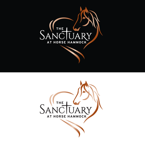 Elegant Horse Sanctuary Logo That Pulls On Your Heart Strings Design by Painted Pony Studios