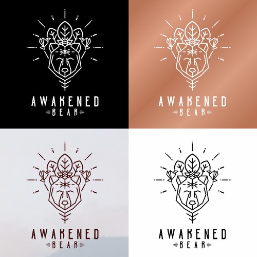 Awakened Bear's wake up the world supercharged logo! Design by abdzgn