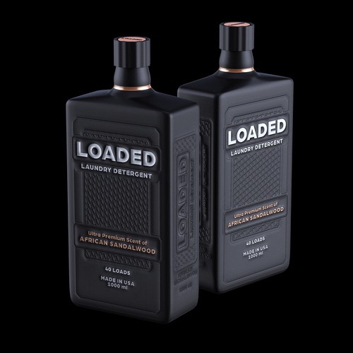Masculine Cologne-Scented Laundry Detergent Bottle Diseño de Borisshija