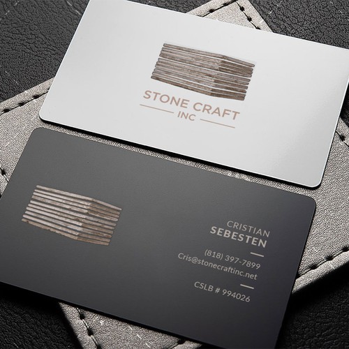 Business Card - Stone Craft Design réalisé par IK_Designs