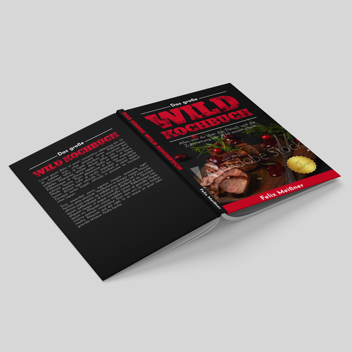 wild meat cookbook cover Design réalisé par Abu Hanifah Studio