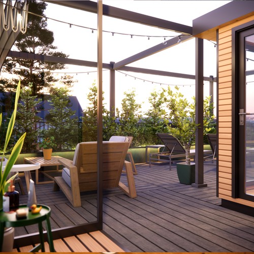 Ideation: Roof Top Terrace Design by D_MANN™