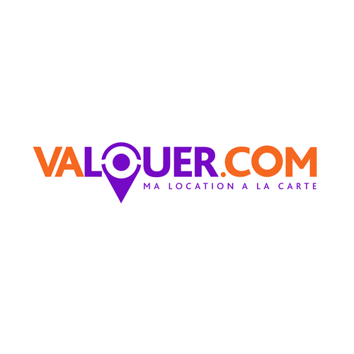 "Créer un logo simple, efficace, reconnaissable, évocateur et monochrome pour le site valouer.com" winning Logo design