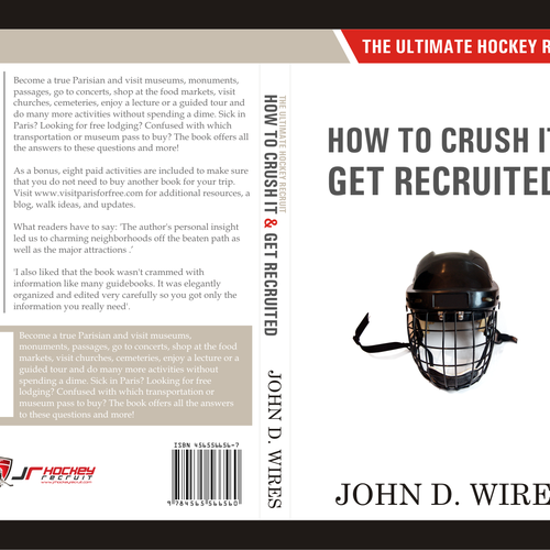 Design di Book Cover for "The Ultimate Hockey Recruit" di ZaraBatool